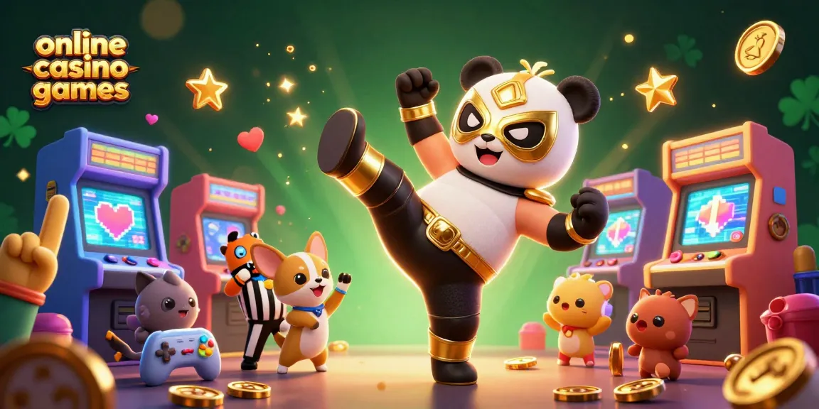 Engage with exciting online casino games featuring a panda in action amid vibrant gaming elements.